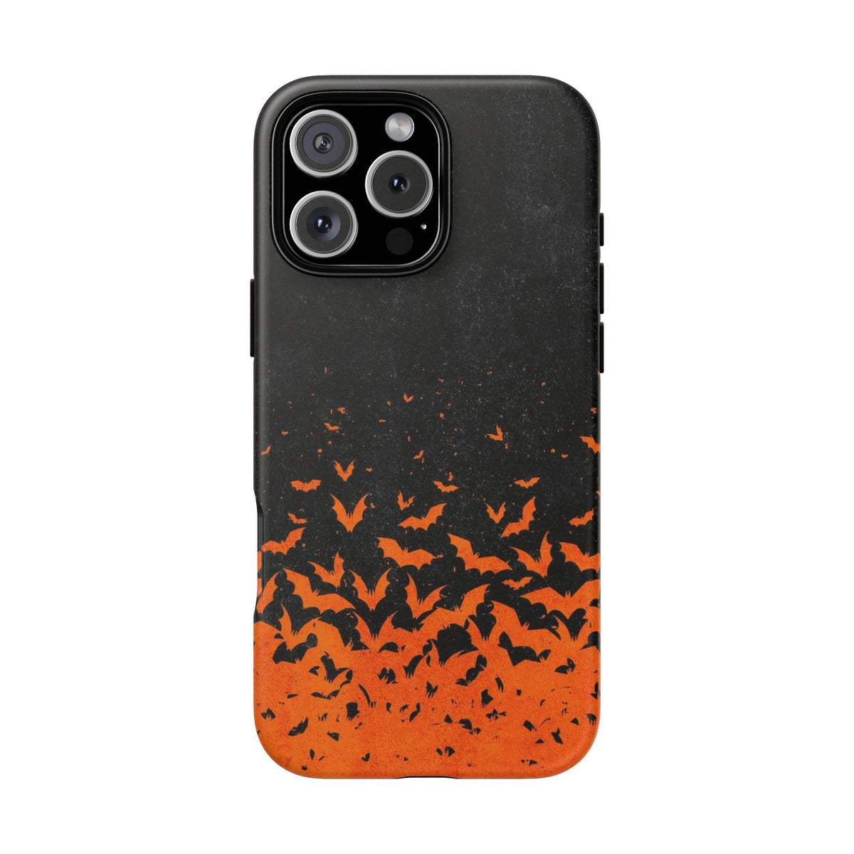 Halloween Orange Bat Swarm Phone Case — Tough Protective iPhone Cover