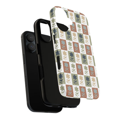 Floral Patchwork Tough Case — Retro Boho Phone Cover