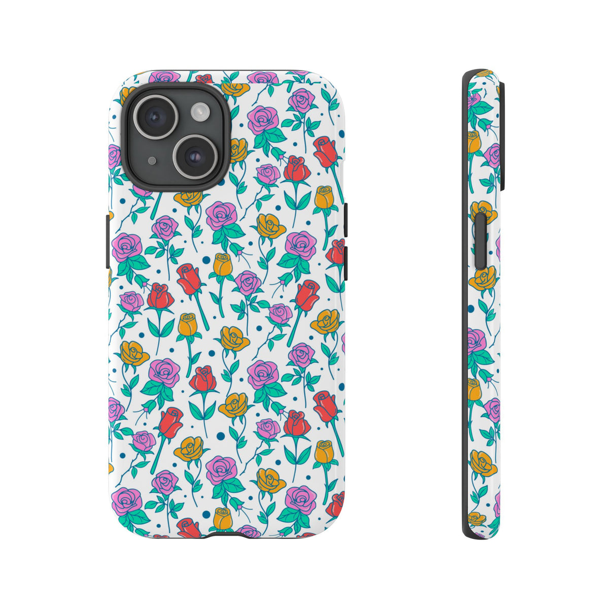 Floral Garden Tough Phone Case — Colorful Rose Pattern