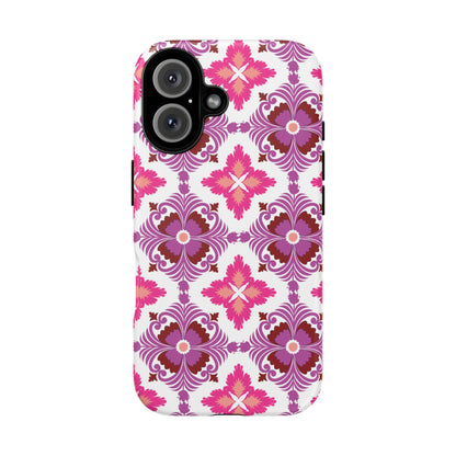 Pink Tile Floral Phone Case