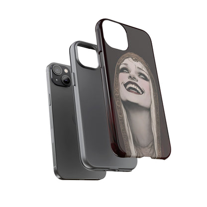 Phone Case — Gothic Laughing Nun Dark Art Protective Cover