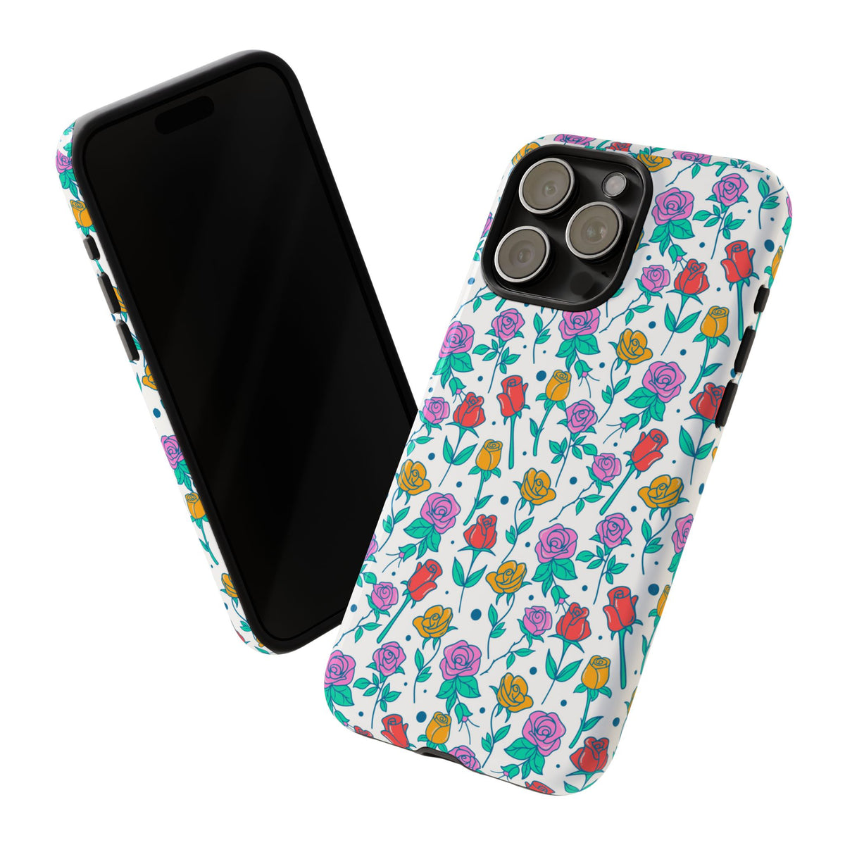 Floral Garden Tough Phone Case — Colorful Rose Pattern