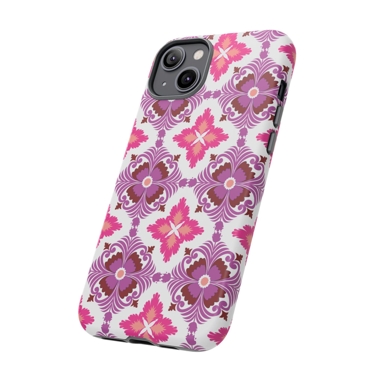 Pink Tile Floral Phone Case
