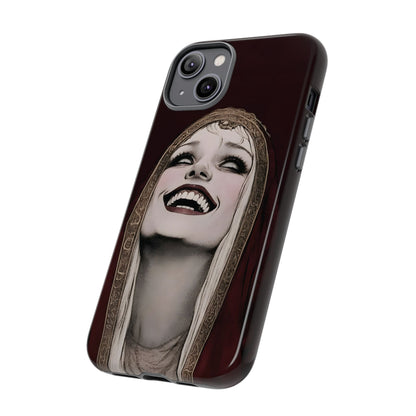 Phone Case — Gothic Laughing Nun Dark Art Protective Cover