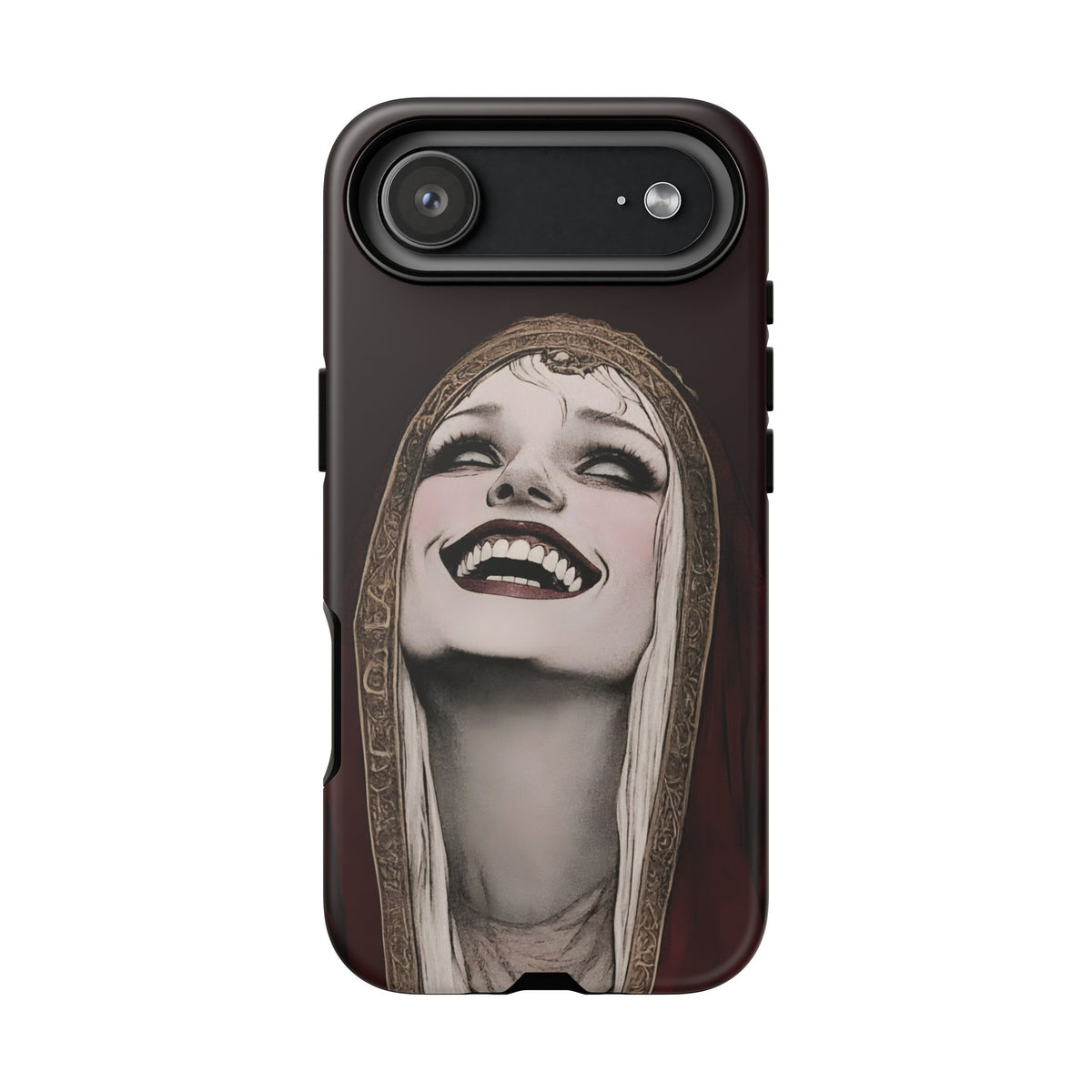 Phone Case — Gothic Laughing Nun Dark Art Protective Cover