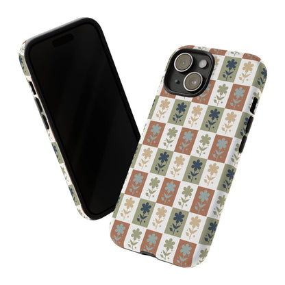 Floral Patchwork Tough Case — Retro Boho Phone Cover