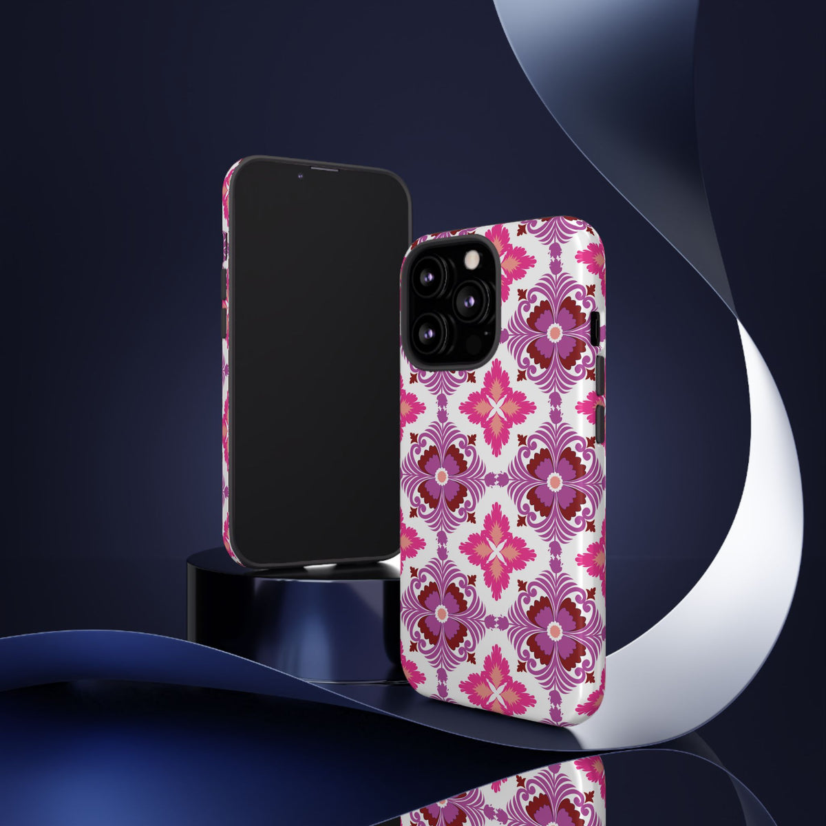 Pink Tile Floral Phone Case