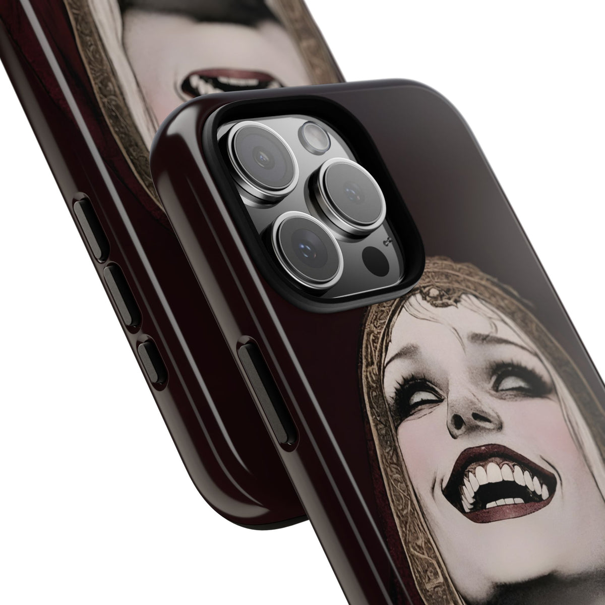 Phone Case — Gothic Laughing Nun Dark Art Protective Cover