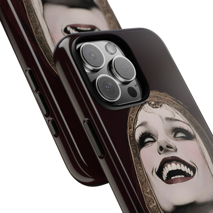 Phone Case — Gothic Laughing Nun Dark Art Protective Cover