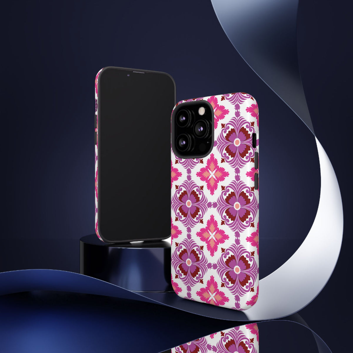 Pink Tile Floral Phone Case