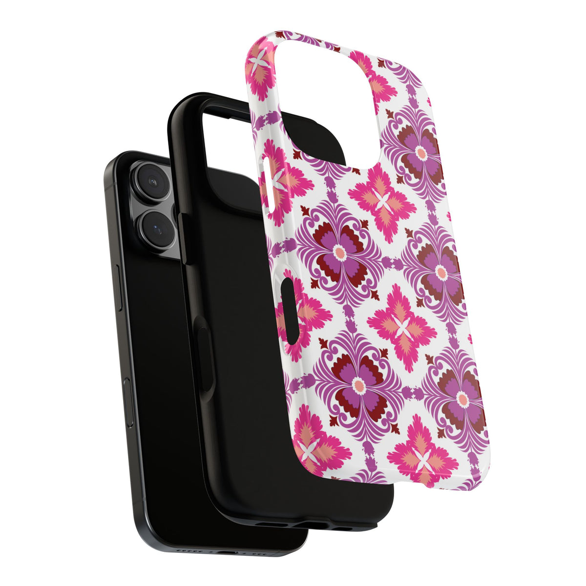 Pink Tile Floral Phone Case