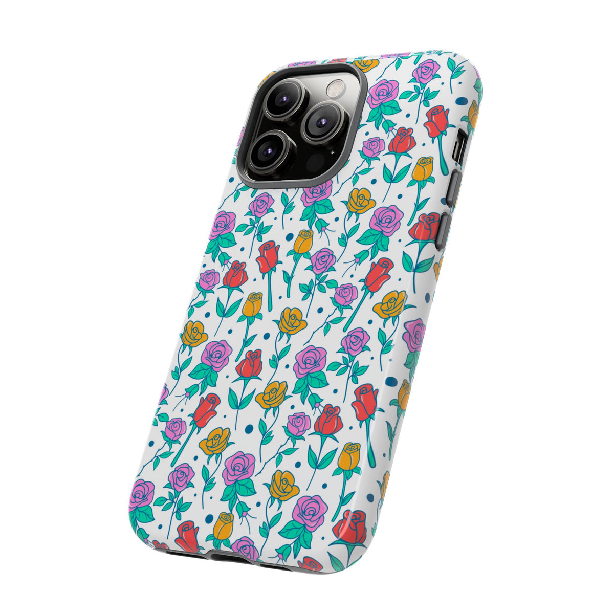 Floral Garden Tough Phone Case — Colorful Rose Pattern