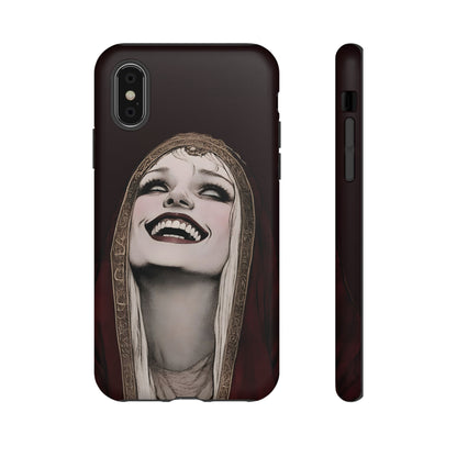 Phone Case — Gothic Laughing Nun Dark Art Protective Cover