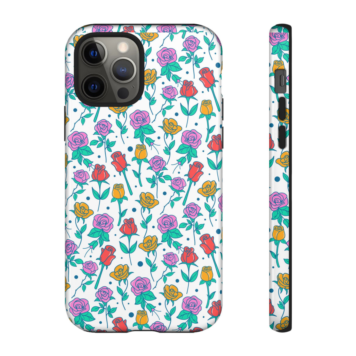 Floral Garden Tough Phone Case — Colorful Rose Pattern