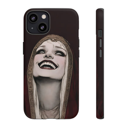 Phone Case — Gothic Laughing Nun Dark Art Protective Cover