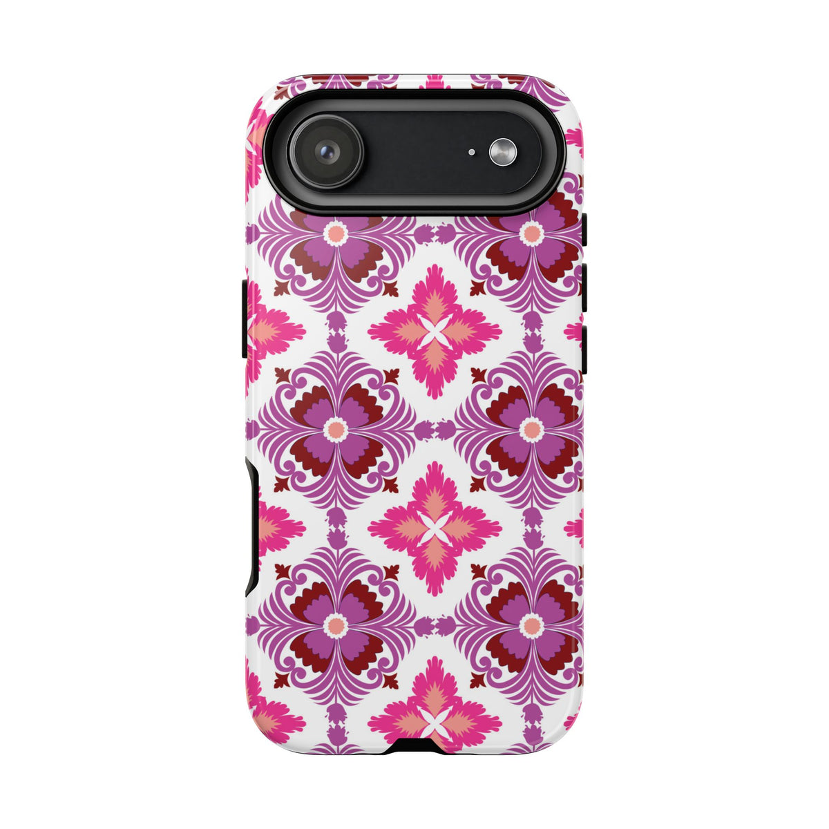 Pink Tile Floral Phone Case