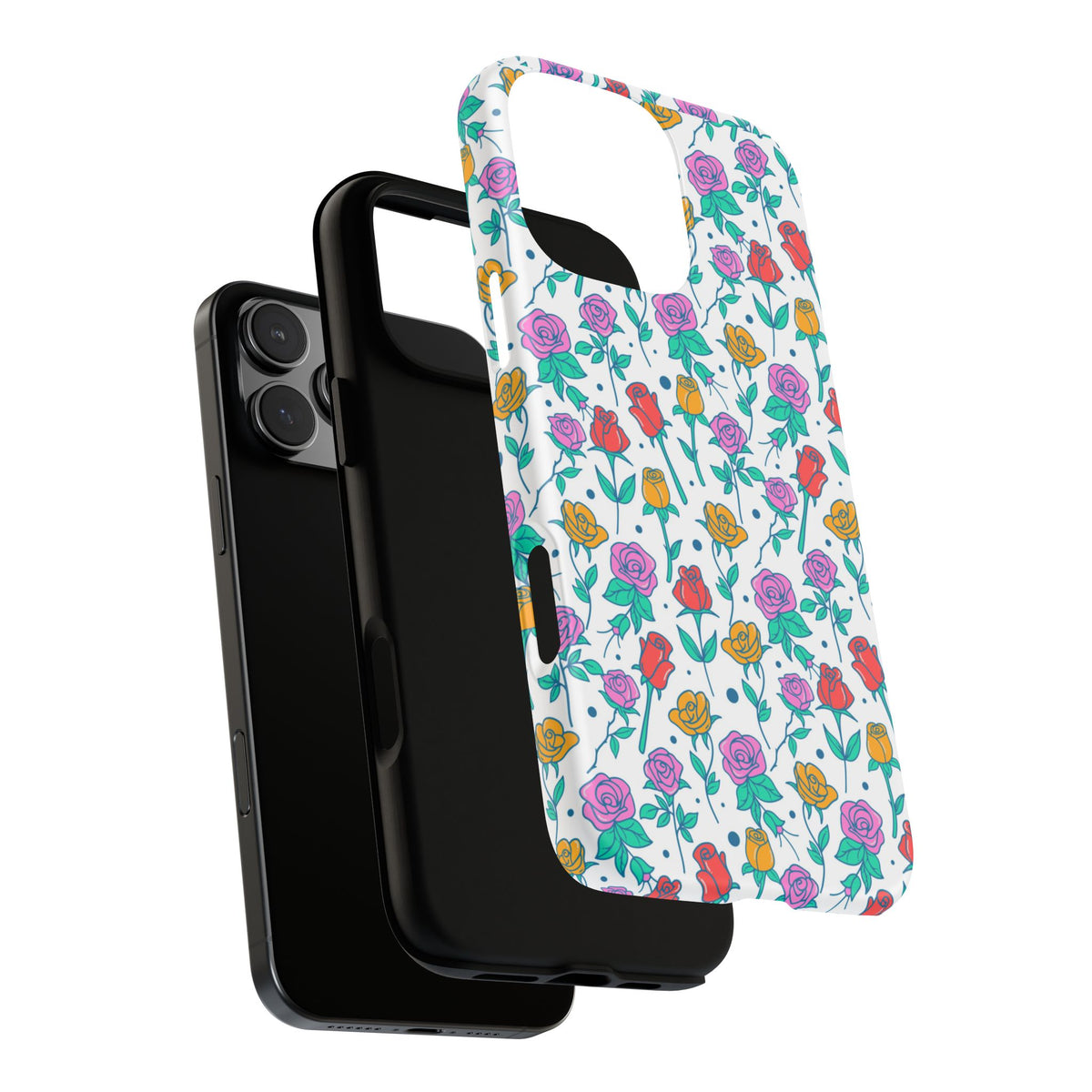 Floral Garden Tough Phone Case — Colorful Rose Pattern