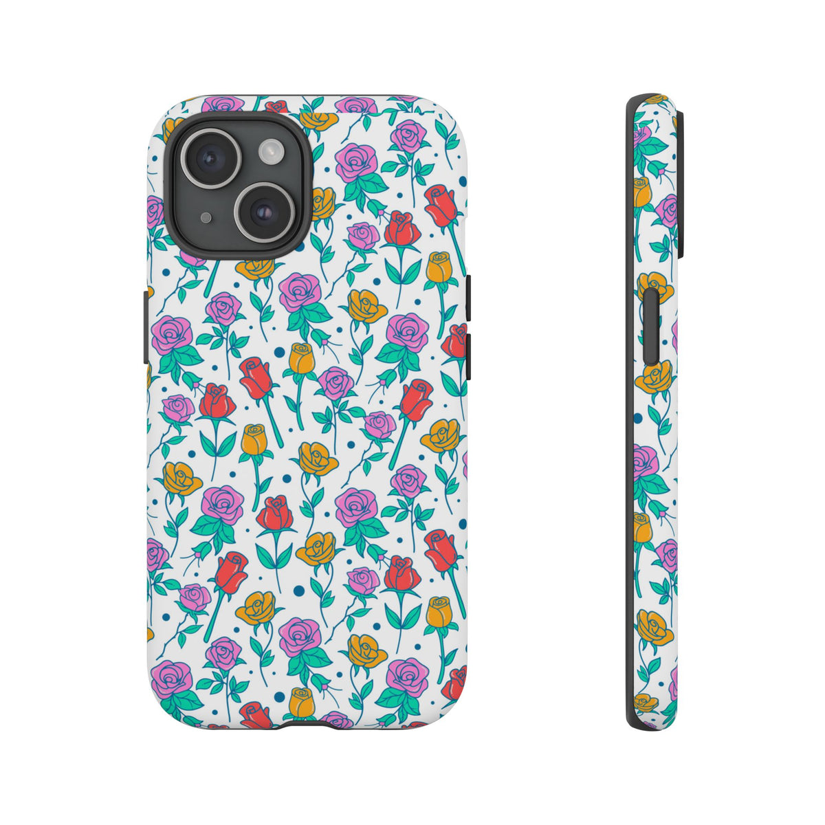 Floral Garden Tough Phone Case — Colorful Rose Pattern