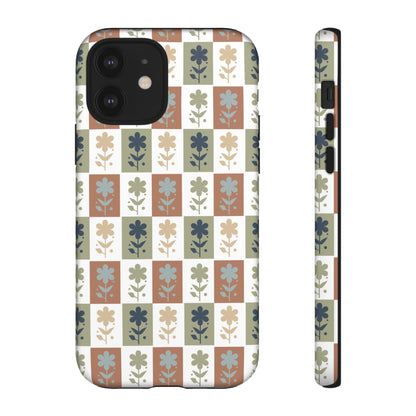 Floral Patchwork Tough Case — Retro Boho Phone Cover