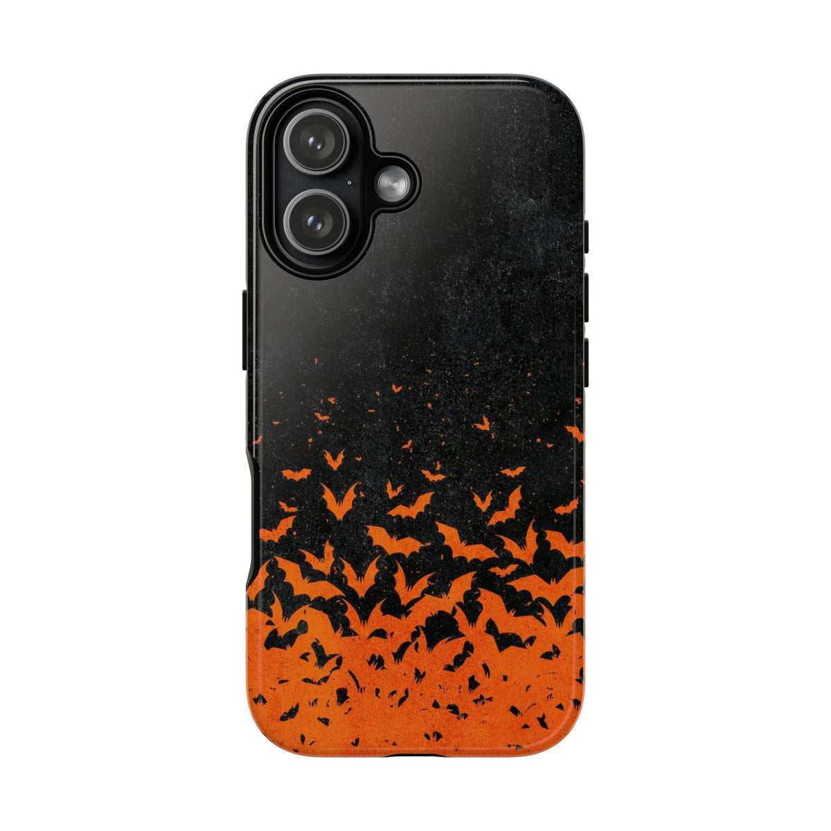 Halloween Orange Bat Swarm Phone Case — Tough Protective iPhone Cover