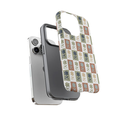Floral Patchwork Tough Case — Retro Boho Phone Cover