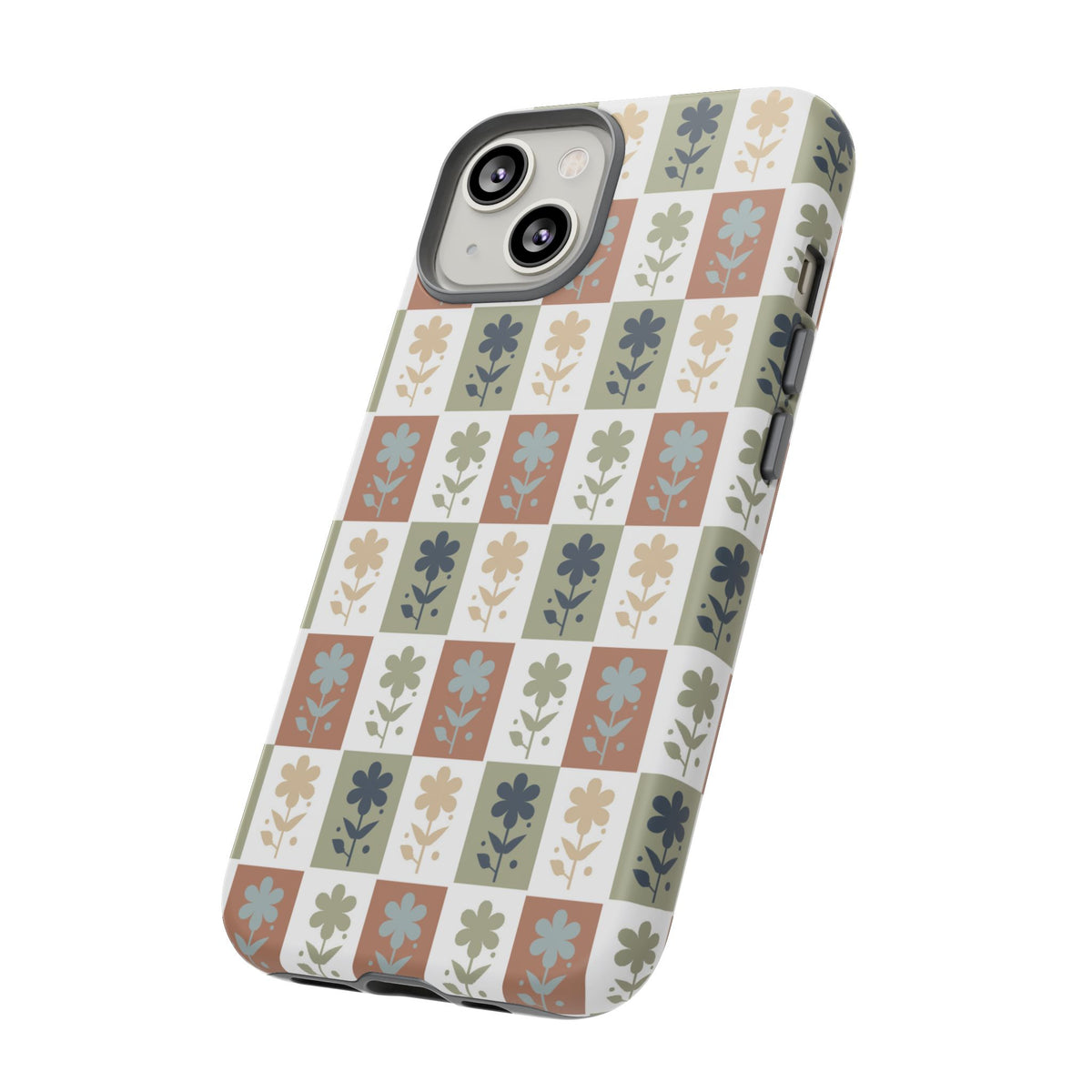 Floral Patchwork Tough Case — Retro Boho Phone Cover