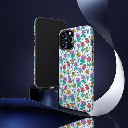 Floral Garden Tough Phone Case — Colorful Rose Pattern