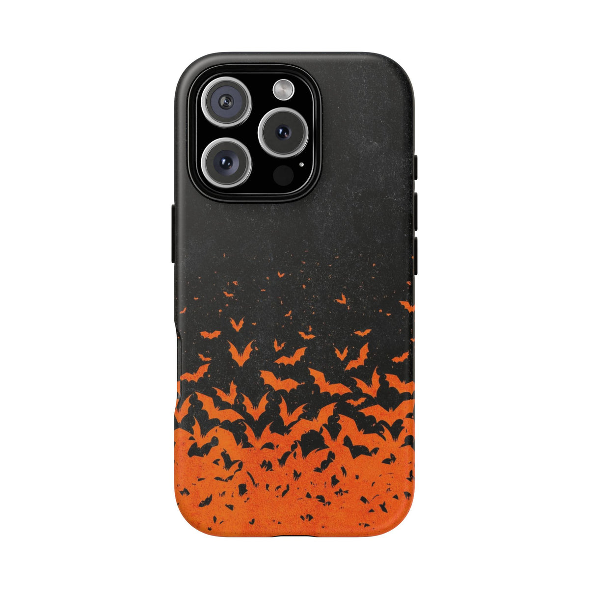 Halloween Orange Bat Swarm Phone Case — Tough Protective iPhone Cover