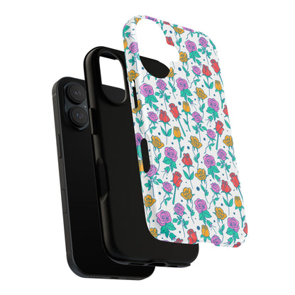 Floral Garden Tough Phone Case — Colorful Rose Pattern