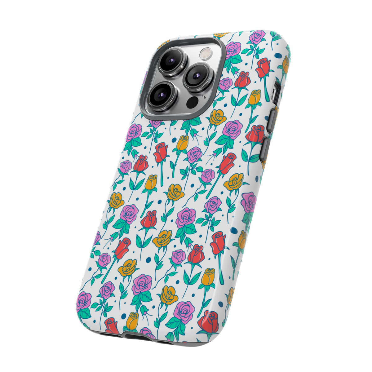 Floral Garden Tough Phone Case — Colorful Rose Pattern