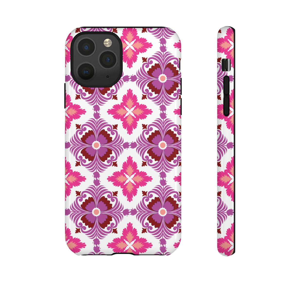 Pink Tile Floral Phone Case