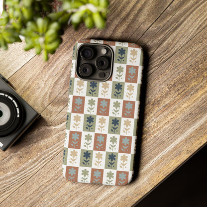 Floral Patchwork Tough Case — Retro Boho Phone Cover