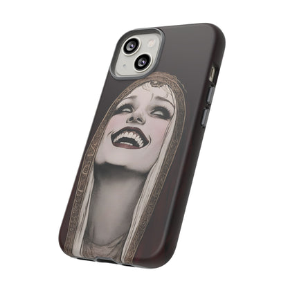 Phone Case — Gothic Laughing Nun Dark Art Protective Cover