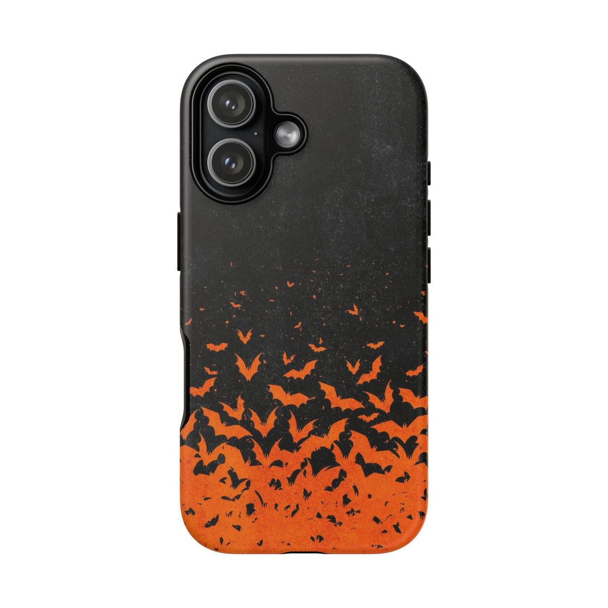 Halloween Orange Bat Swarm Phone Case — Tough Protective iPhone Cover