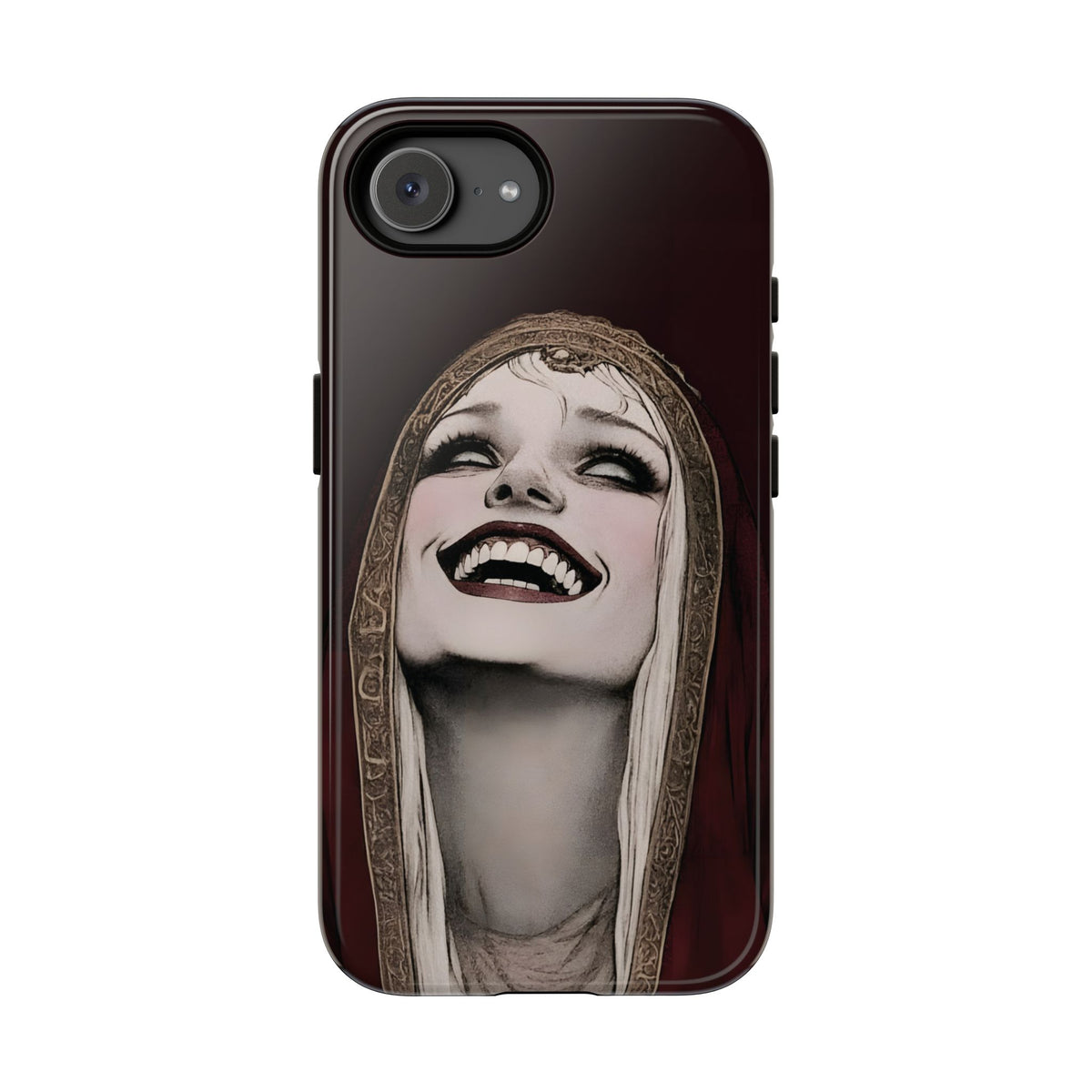 Phone Case — Gothic Laughing Nun Dark Art Protective Cover