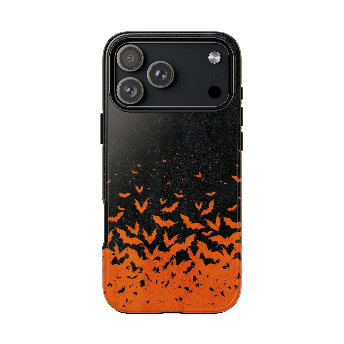 Halloween Orange Bat Swarm Phone Case — Tough Protective iPhone Cover