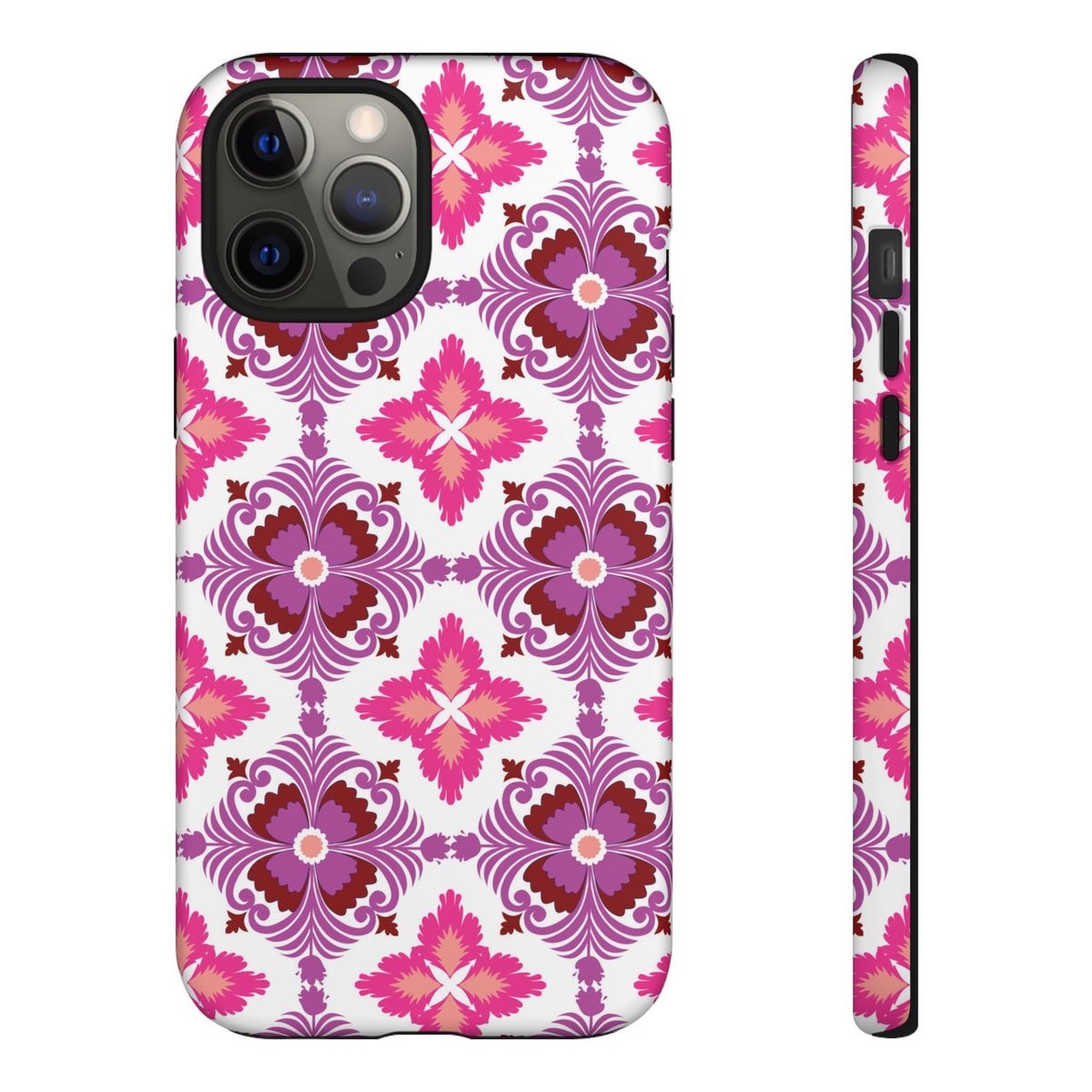 Pink Tile Floral Phone Case