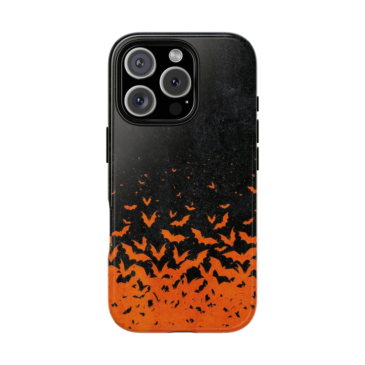 Halloween Orange Bat Swarm Phone Case — Tough Protective iPhone Cover