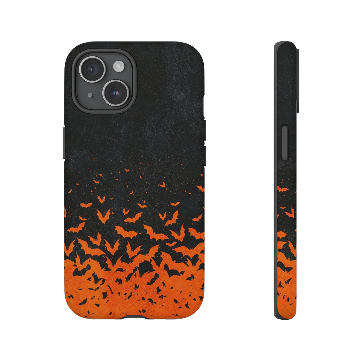Halloween Orange Bat Swarm Phone Case — Tough Protective iPhone Cover