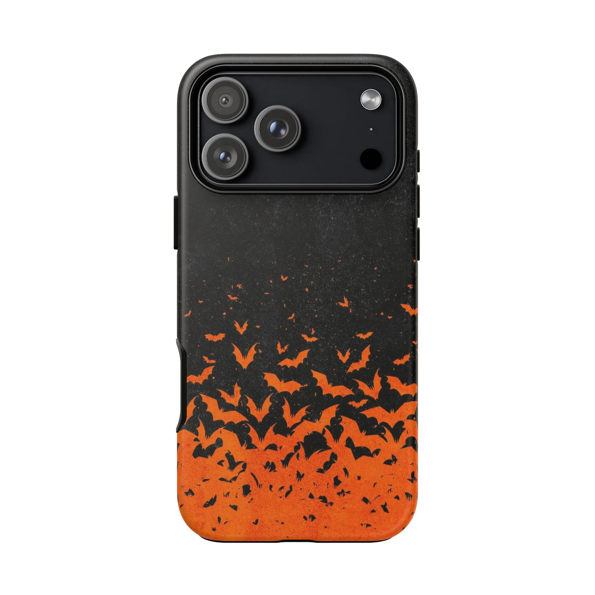 Halloween Orange Bat Swarm Phone Case — Tough Protective iPhone Cover