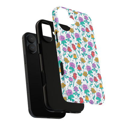 Floral Garden Tough Phone Case — Colorful Rose Pattern