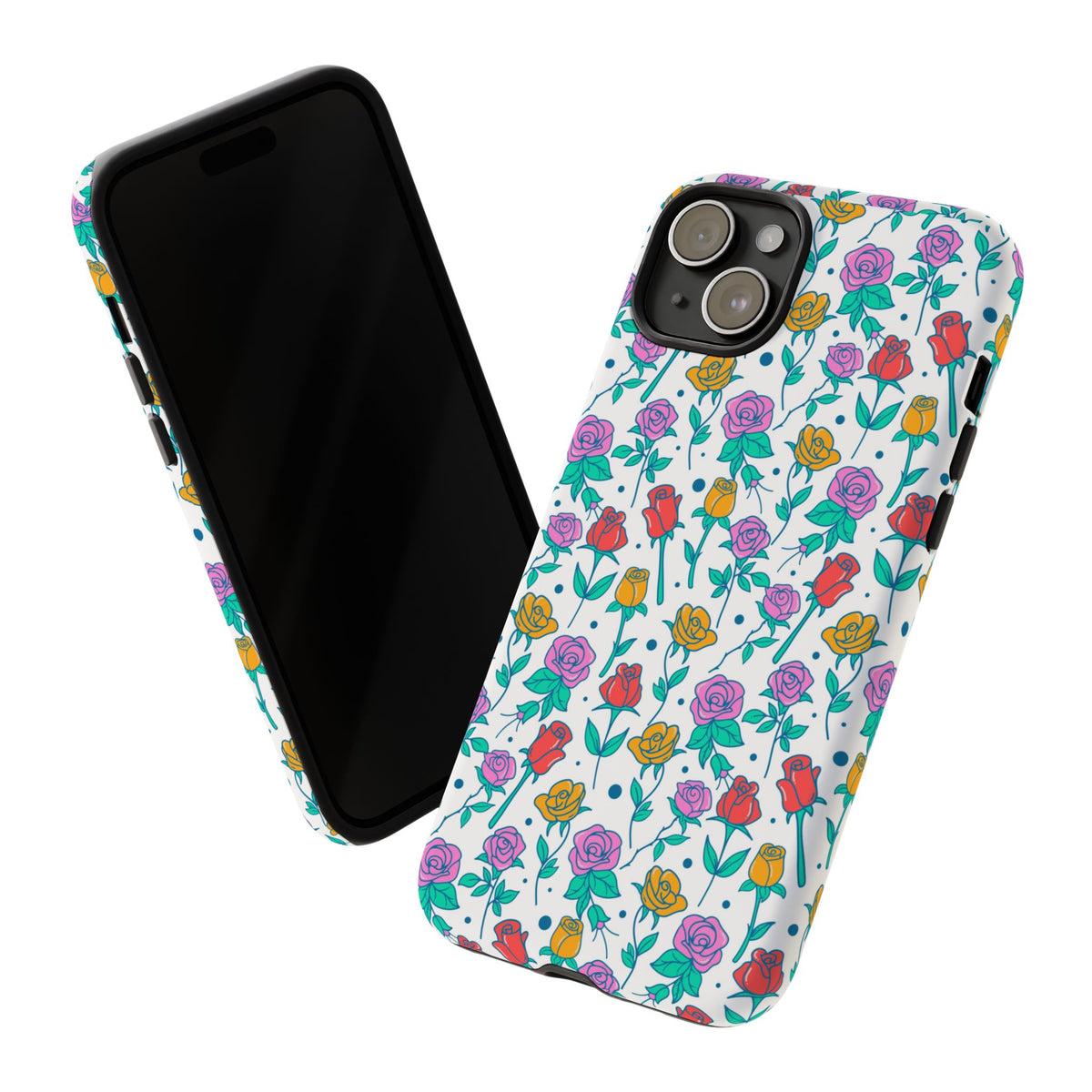 Floral Garden Tough Phone Case — Colorful Rose Pattern