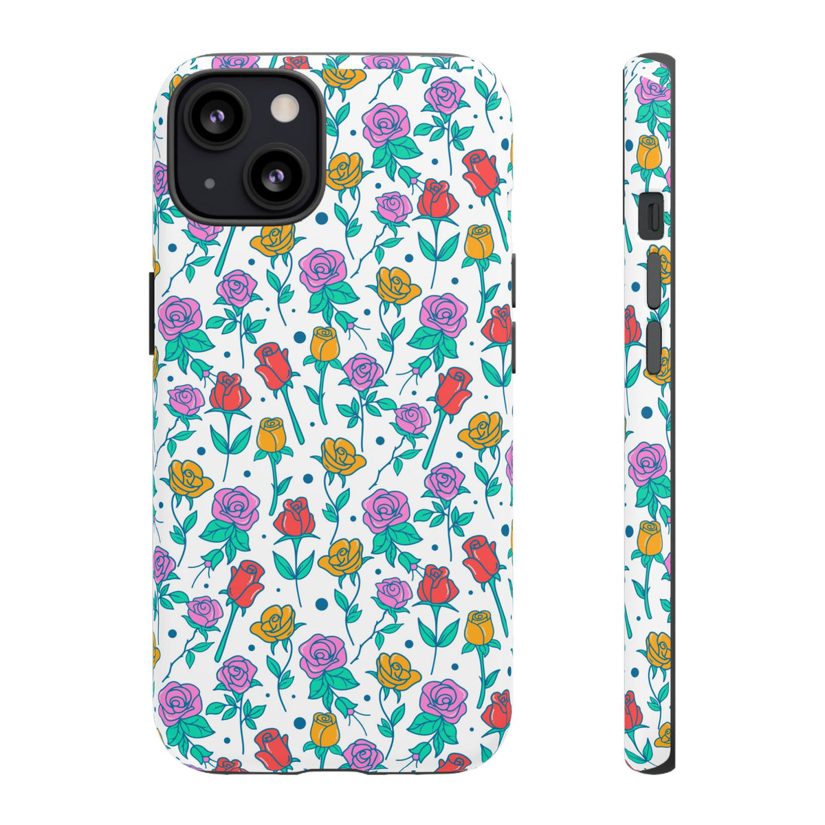 Floral Garden Tough Phone Case — Colorful Rose Pattern