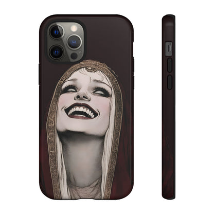 Phone Case — Gothic Laughing Nun Dark Art Protective Cover