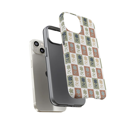 Floral Patchwork Tough Case — Retro Boho Phone Cover