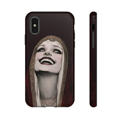 Phone Case — Gothic Laughing Nun Dark Art Protective Cover
