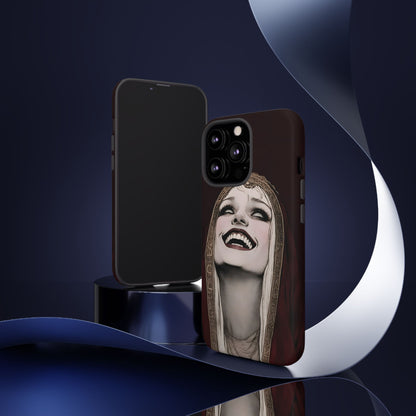 Phone Case — Gothic Laughing Nun Dark Art Protective Cover