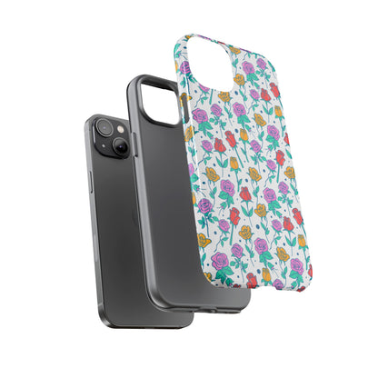 Floral Garden Tough Phone Case — Colorful Rose Pattern