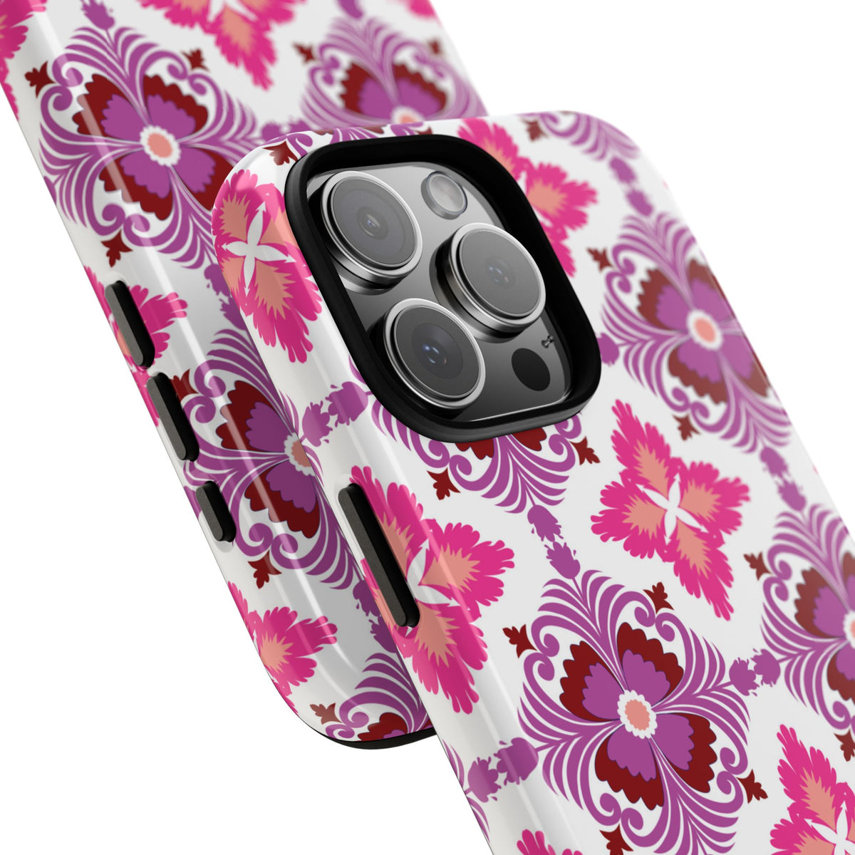 Pink Tile Floral Phone Case