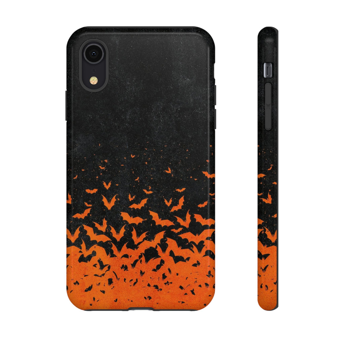 Halloween Orange Bat Swarm Phone Case — Tough Protective iPhone Cover